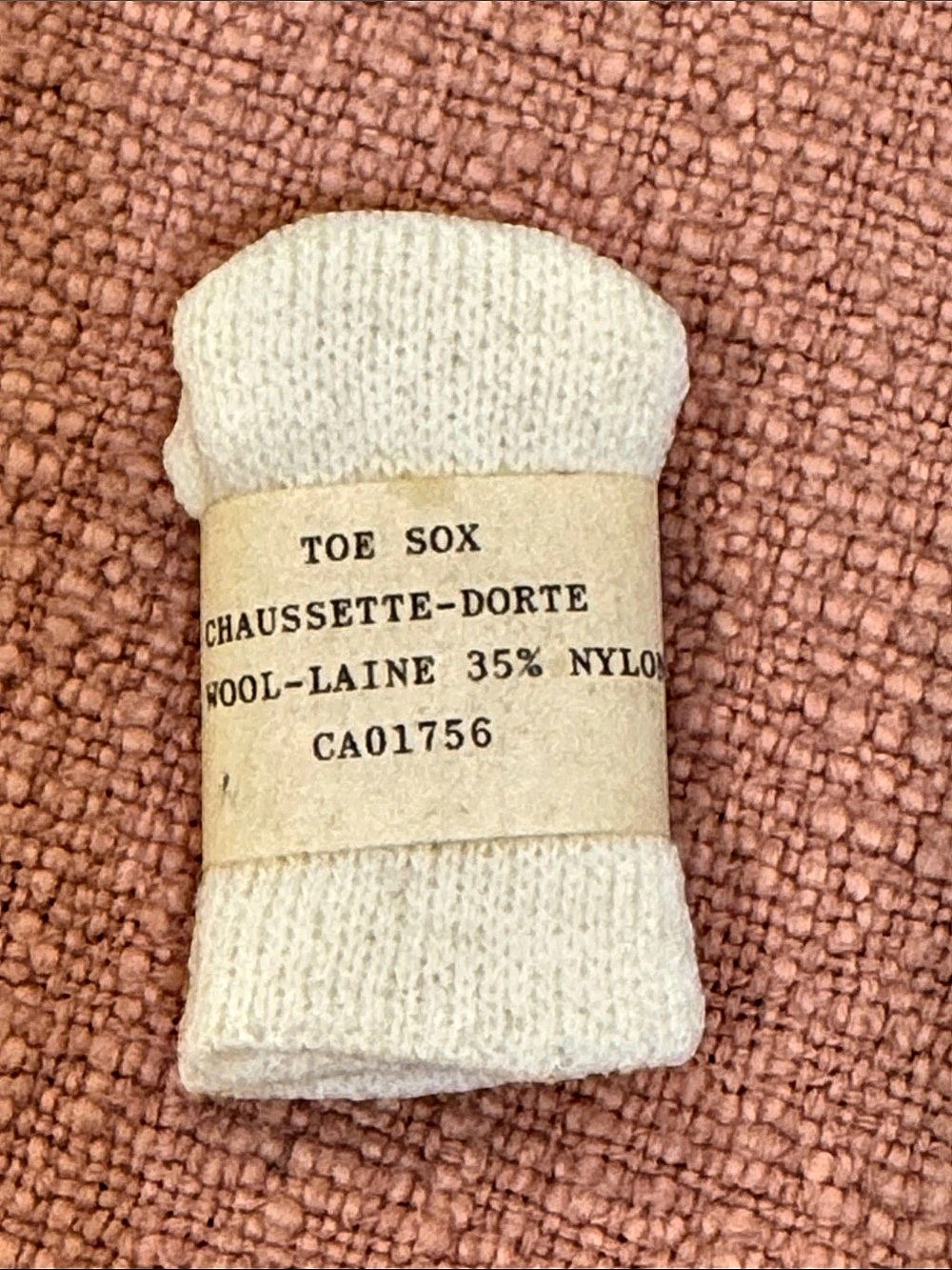 Mini toe socks - Wool Blend Socks in Cream NWT
